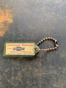Parkwood Chevrolet Lakewood Cal Dealership key chain fob accessory Impala 1950