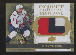 New Listing2021-22 UD Exquisite Alex Ovechkin 3-Color Patch 3/5 Washington Capitals