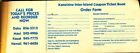 Mid Pacific Air-Kama'aina Inter Island Coupon TICKET BOOK with 6 flight vouchers