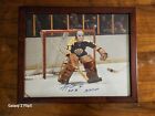 Jerry Cheevers 16X20 Autographed Poster With CoA NHL HOF Bruins