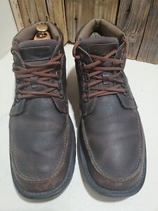 TIMBERLAND Size 12 M Mens Brown Leather Moc Toe Ankle Boots box16