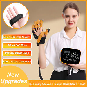 Upgraded Hand Function Rehabilitation Robot Gloves for Stroke Hemiplegia Trainer