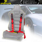 Universal 4 Point Harness Buckle Racing Seat Belt 2