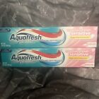 2 Pack Aquafresh Maximum Strength Sensitive Tooothpaste Smooth Mint 5.6 Oz Each