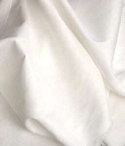 Off White Linen Cotton Blend 56% Linen 44% Cotton 62 Inches Width By the Yard