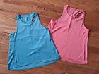 Adidas Athletic Running Tank Top Shirts Women's Size M Blue/Pink (Lot of 2)