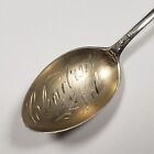 Sterling Silver Souvenir Spoon - Chadron Nebraska - Hand Engraved - SKU-FL1073