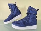 NIKE AIR FORCE 1 Hi-Top Midnight Navy Blue Shoes 857872-401 Womens Size 9