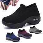 Women's Air Cushion Sport Running Shoes Breathable Mesh Walking Slip-On Sneakers
