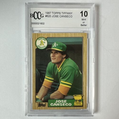 1987 Topps Tiffany Jose Canseco Rookie PSA 10 GEM MINT