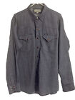 Vintage OLD WEST Men's Shirt LARGE Pearl Snap Original Western Cowboy Shirt Blue