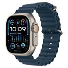 Apple Watch Ultra 2 LTE - 49mm Titanium Case, Blue Ocean Band - Excellent