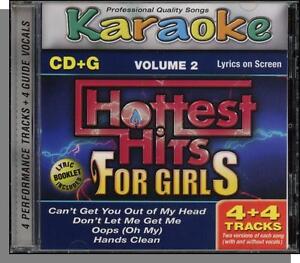 Karaoke CD+G - Hottest Hits For Girls Vol 2 - New 4 Song CD! Hands Clean, Oops