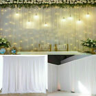 10ftx20ft Ice Silk Cloth Wedding Party Backdrop Curtain Drapes White Background