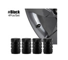 4x Car Tire Valve Caps Stem Air Dust Caps Dustproof Black For Alfa Romeo (For: Ferrari Monza SP1)