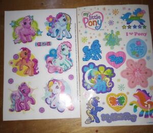 Vintage My Little Pony Sticker Sheets