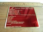 Carnival Fantasy Cruise Line Ship Model Brass Display Plaque Beautiful Detailed