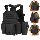 Adjustable Outdoor Tactical Vest 600D Oxford Body Vest Plate Carrier Vest C4H0