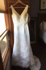 NEW $400 Wedding Dress size 12 Ivory Beaded Lace Bridal/Wedding Formal Chic NWT