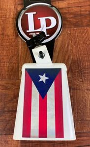 LP Cha Cha Cowbell Painted With Puerto Rico Flag Design LP20NY-PR3