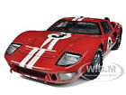1966 FORD GT-40 MK II #3 RED 1/18 DIECAST MODEL CAR BY SHELBY COLLECTIBLES SC406