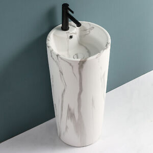 New Bathroom Sink Above Counter White Porcelain Ceramic Vanity Art Basin Drain*