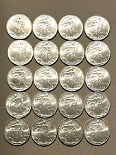 2003 American Eagle Silver Dollar Roll; QTY. 20; Uncirculated BU;  Lot 45
