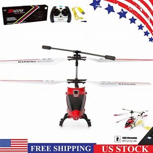 Red Syma S107G RC Helicopter 3.5CH Mini Metal Remote Control Helicopter Kid Gift