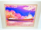 1996 Rare Print of the Edmund Fitzgerald by Artist Dale Lewis
