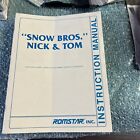 original SNOW BROS ROMSTAR BROTHERS   arcade video game owners manual
