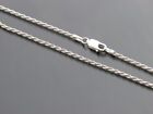 Sterling Silver Rope Chain 925 diamond cut rope Italy 1.75mm,2mm ,3.5mm, 5mm