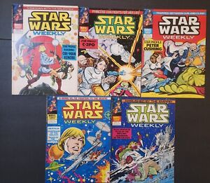 STAR WARS WEEKLY COMICS MAGAZINE LOT OF 5  (#98 ~ #106) HTF MARVEL UK 1979 FN+