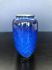 Vtg MCM OMC Otagiri Mercantile Company Japan Pottery Blue & Black Glazed Vase