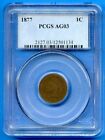 1877 PCGS AG03 Indian Head Cent 1c Penny US Mint 1877 AG-03 Rare Key Date Coin