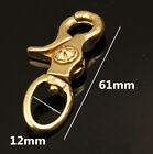 Solid Brass Lobster Clasp Swivel Trigger Clip Snap Hook Bag Dog Leather Key Ring