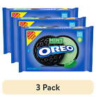 (3 Pack) OREO Mint Creme Chocolate Sandwich Cookies Family Size 18.71 Oz Protein