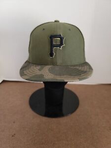 New ListingNew Era 5950 Pittsburgh Pirates Hat Cap Fitted Green And Camo Size 6 7/8