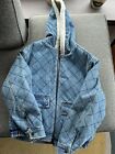 Supreme Quilted Denim Pilot Jacket Blue FW18 (Size Small)