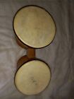 Vintage Ray Langley The Kidd Signed Wooden Bongo Drums 7