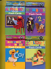 4 PACKS  SESAME STREET FLASH CARDS - WORDS - NUMBERS - ABC's - COLORS -36 CARDS