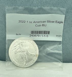 2022  -  1 oz  American Silver Eagle-BU, Sealed