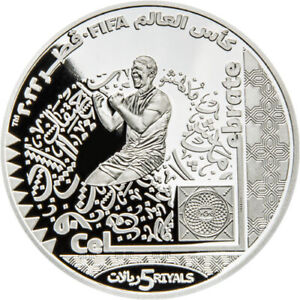 2022 1 oz Proof Qatar Silver FIFA World Cup Celebrate Coin