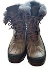 Privo Clarks Womens Winter / Snow Boots Brown Suede Waterproof Insulated 9.5