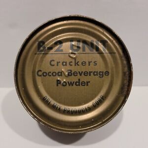 C Rations B-2 Unit Crackers Cocoa Beverage Powder USMC, Military, MRE.