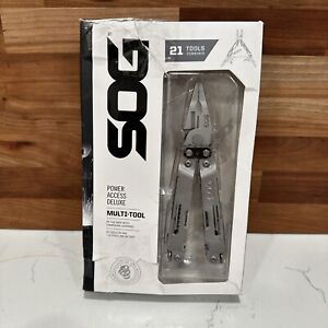 SOG PowerAccess Deluxe Multi-Tool: 21 Tools / 12 Bit Kit with Sheath - PA2001-CP