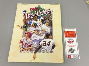 New Listing1987 MLB WORLD SERIES PROGRAM AND TICKET BEAUTIFUL CONDITION