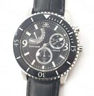 Thomas Earnshaw Admiral Automatic Men's Watch ES-8008-01 Genuine Black Leather