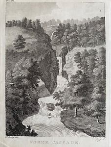 1776 Antique Print; York Cascade, Falls of Fender, near Blair Athol after Sandby