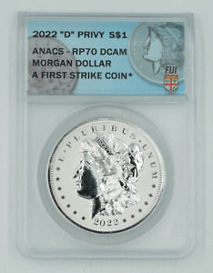 2022-D Privy Morgan Silver Dollar ANACS RP70DCAM First Strike