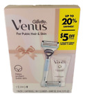 Gillette Venus For Pubic Hair &skin Razer,2cartridges,shave Gel